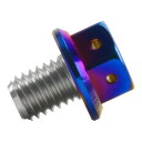 JSM(ジェイエスエム) ヘキサゴンヘッド ボルト PVDチタンコートM8×10mm P1.0mm M10ヘッド バックミラー穴 TA-JSM-BT164TI ...