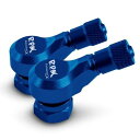 RPM(レーシングプロジェクトモーターサイクル) アルミエアバルブ 70度2個セット ブルー TA-RPM-VA002BL バイク