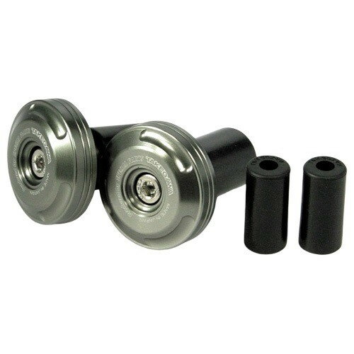 SP武川(SPタケガワ) ハンドルバーエンド ガンメタ/アルミ φ18・φ13用 06-01-0029 バイク