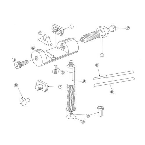RK Japan 補修部品 RK90ツール (15)428用ピン抜き棒 駆動系整備 チェーンカッター・圧入・カシメ