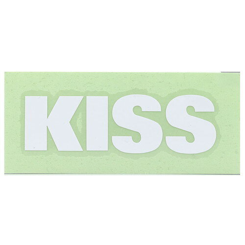 KIJIMA(キジマ) バイク 外装 デカール・ステッカー・エンブレム ステッカー KISSホワイト 抜き M 87×36 K1492