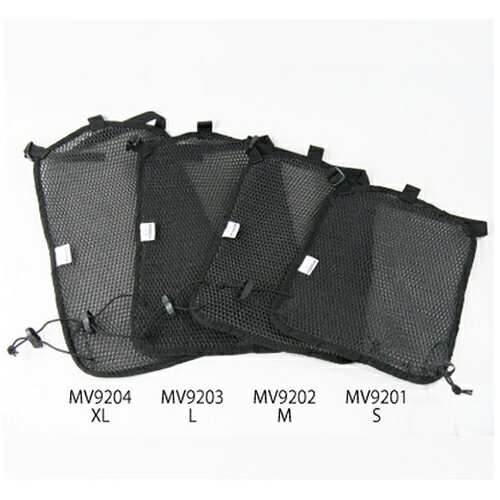 ROUGH&ROAD(ラフ&ロード) MV92 ミネルヴァ エアメッシュパネル ブラック L MV9203 バイク リュックサッ..