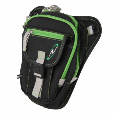 ROUGH&ROAD(ラフ&ロード) RR9452 F-ホルスター ブラック/ライム RR9452BK/LM バイク ホルスターバッグ・レッグバッグ(2)