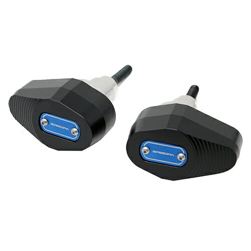 SPEEDRA フレームスライダー シルバー/ブルー AFSYA01SRBE バイク 外装