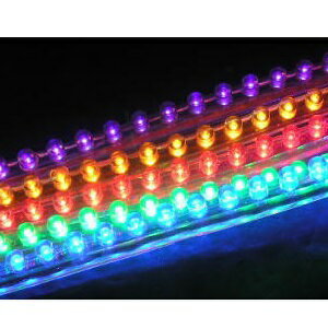 KN企画 曲がりチューブLED レッド 24粒 LED00-R バイク アクセサリー