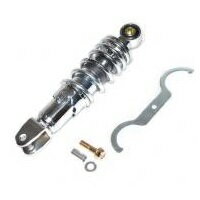 KN企画 汎用ショックアブソーバー 220mm [メッキ] SU-220-CP バイク リアショック・リアサスペンション