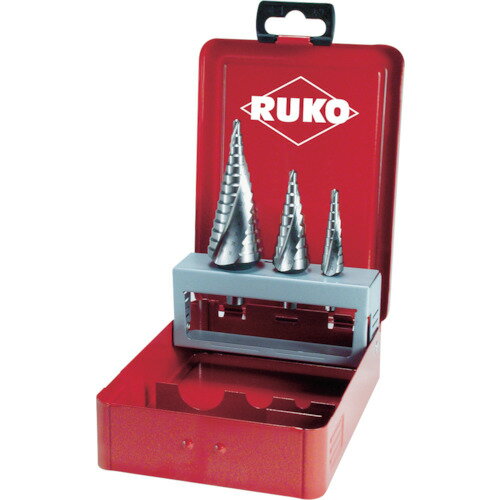 RUKO(ルコ) 加工工具 ドリル・ステップ・ホールカッター 2枚刃スパイラルステップドリル 32mm ハイス 101057