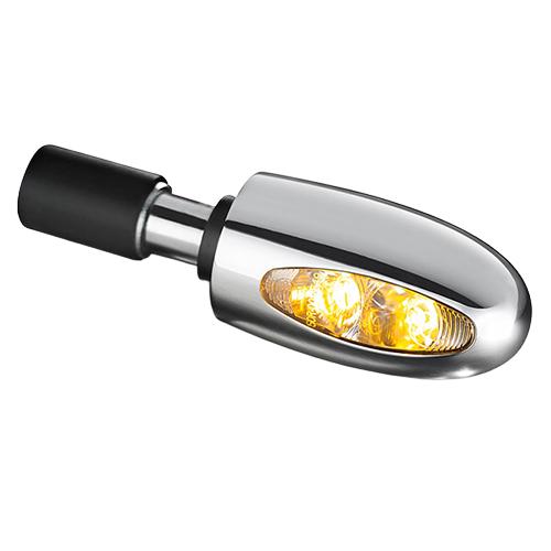 Kellermann(ケラーマン) ハンドルバーエンド ウィンカー BL1000 LED クローム/クリアー KM120-100 バイク