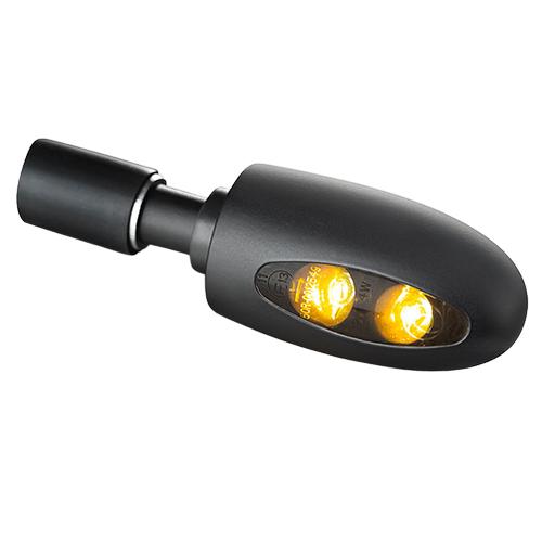 Kellermann(ケラーマン) ハンドルバーエンド ウィンカー BL1000 Dark マットブラック/スモーク KM122-1..