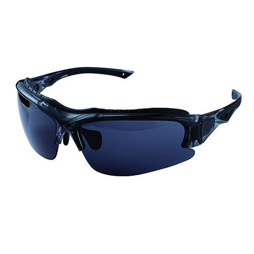 HOP-SCOT(ホップスコット) 0950 静電セーフティーグラス スモーク F 作業 安全 保安 保護メガネ・防塵用品