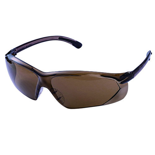 HOP-SCOT(ホップスコット) 0951 静電セーフティーグラス ブラウン F 作業 安全 保安 保護メガネ・防塵用品