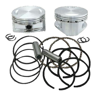 S&S CYCLE(エスアンドエスサイクル) 024992 4鍛造ピストンセット V100 & V107 +.030 92-1403 バイク
