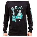 DICE MAGAZINE(ダイスマガジン) 025903 スネーク ロングスリーブTシャツ ブラック L バイク アンダー・インナーウェア(2)