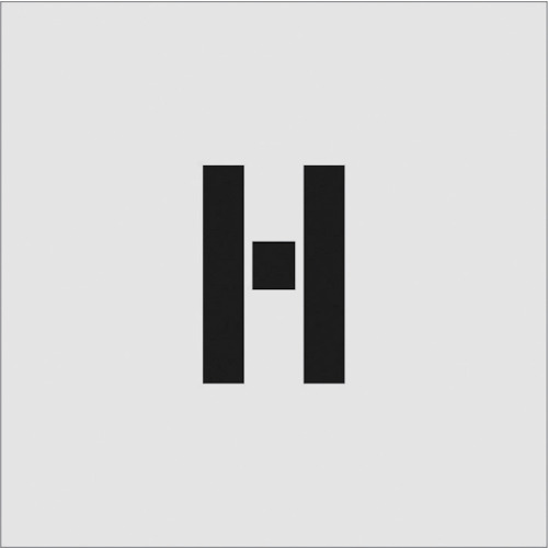 アイマーク ステンシル H 文字サイズ100×65mm 文房具・コピー用紙