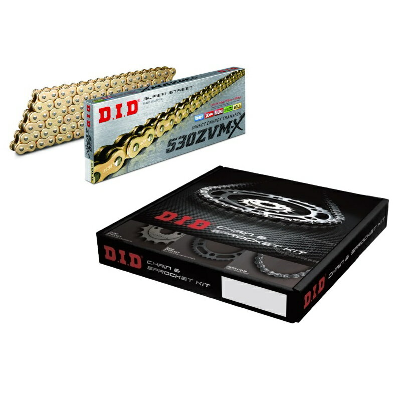 DID(大同工業) チェーン&前後スプロケット ゴールド 3点交換セット CB1300SF(14-19) DH-13G バイク 駆動系セットのサムネイル