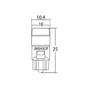 スタンレー(STANLEY) 12V1.0W 8000K T10WB LED RF12 自動車