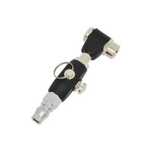 川端金型製作所 KAC-DA-DRP ダスターエアーチャック(プラグ式) リング付き タイヤゲージ・エアチャック