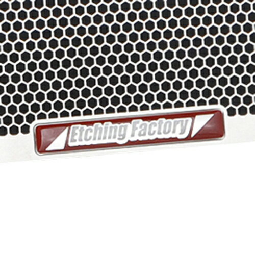 ETCHING FACTORY(エッチングファクトリー) バイク コアガード・ラジエーターカバー V-MAX(96～08)用 ラジエターガード エンブレムカラー：レッド RGY-VMAX-00 2