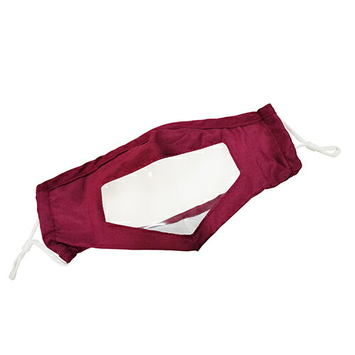 エナジープライス 透明窓付きマスク レッド