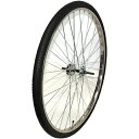 26インチ 自転車 26×1 3/8 14T 37-590 後輪リム完組 ローラー用ステンリム 1本 タイヤ チューブ 付 シティサイクル ママチャリ