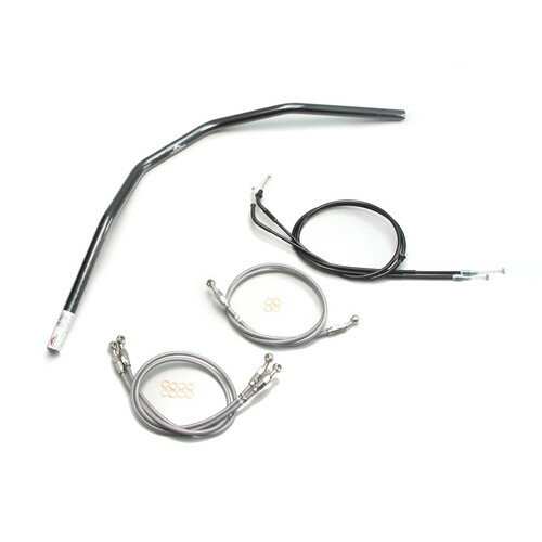 HURRICANE スーパートラッカー ハンドルセット ブラック H002-032B バイク ハンドルバー