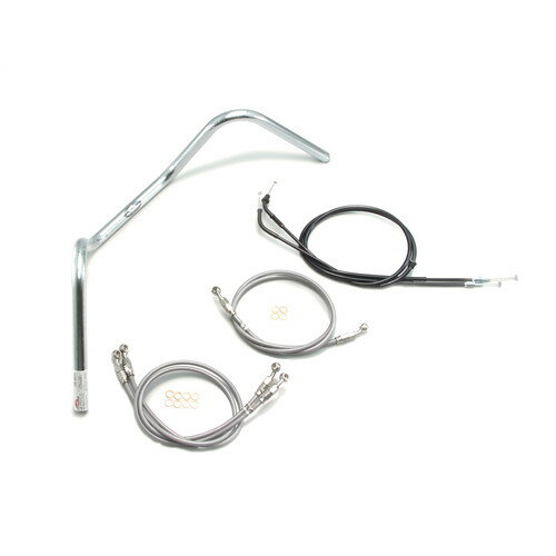 HURRICANE 200アップ1型 ハンドルセット クロームメッキ H003-010C バイク ハンドルバー