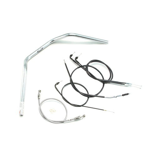 HURRICANE 150アップ2型 ハンドルセット クロームメッキ H016-012C バイク ハンドルバー