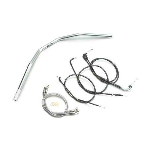 HURRICANE スーパートラッカー ハンドルセット クロームメッキ H303-032C バイク ハンドルバー