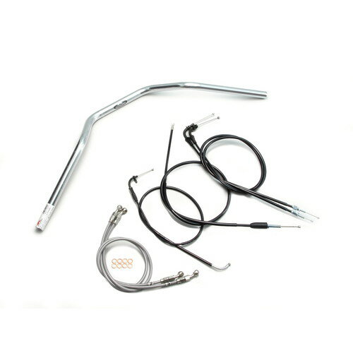 HURRICANE ZII-TYPE ハンドルセット クロームメッキ H502-078C バイク ハンドルバー