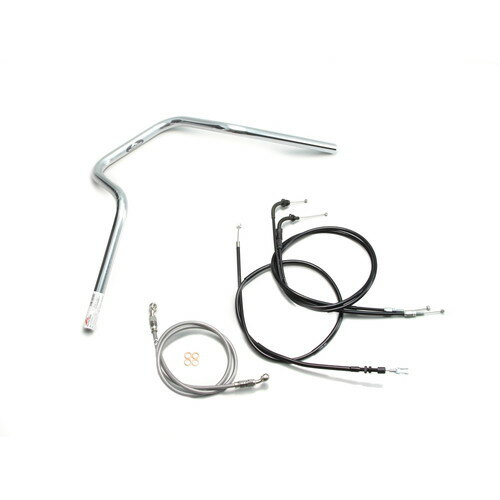 HURRICANE POLICE 5型 ハンドルセット クロームメッキ H503-069C バイク ハンドルバー