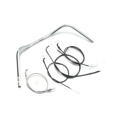 HURRICANE 160クラシック ハンドルセット クロームメッキ H709-080C バイク ハンドルバー