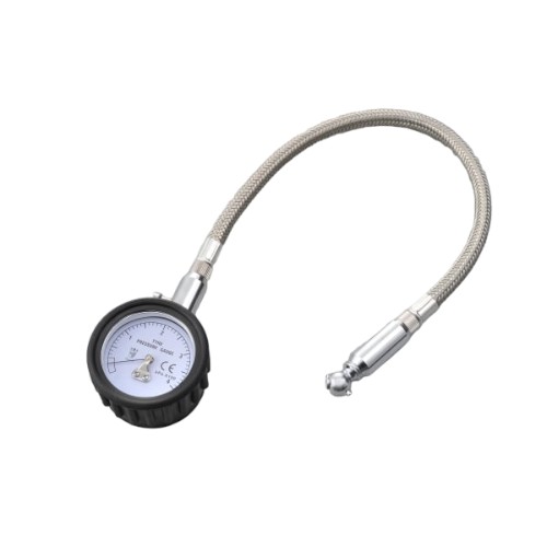 DAYTONA メッシュホース付きエアゲージ 60043 エアゲージ・エアチャック