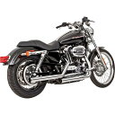 VANCE＆HINES(バンスアンドハインズ) バイク カスタムマフラー ストレートショット スリップオン 1801-0088 スポーツスターファミリー 04-12