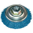 柳瀬 BNB-858 ユニロングリットベベルブラシ 85×M10(P1.5)mm グリット#180 加工工具 グラインダー用