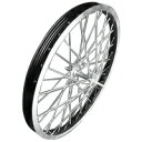 シキシマ 前輪 20×1.75 P-7X アルミリム ブラック 自転車 ホイール