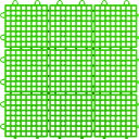 ワタナベ工業 タイル システムスクエアー 30×30cm グリーン SQ301 整備マット・シート