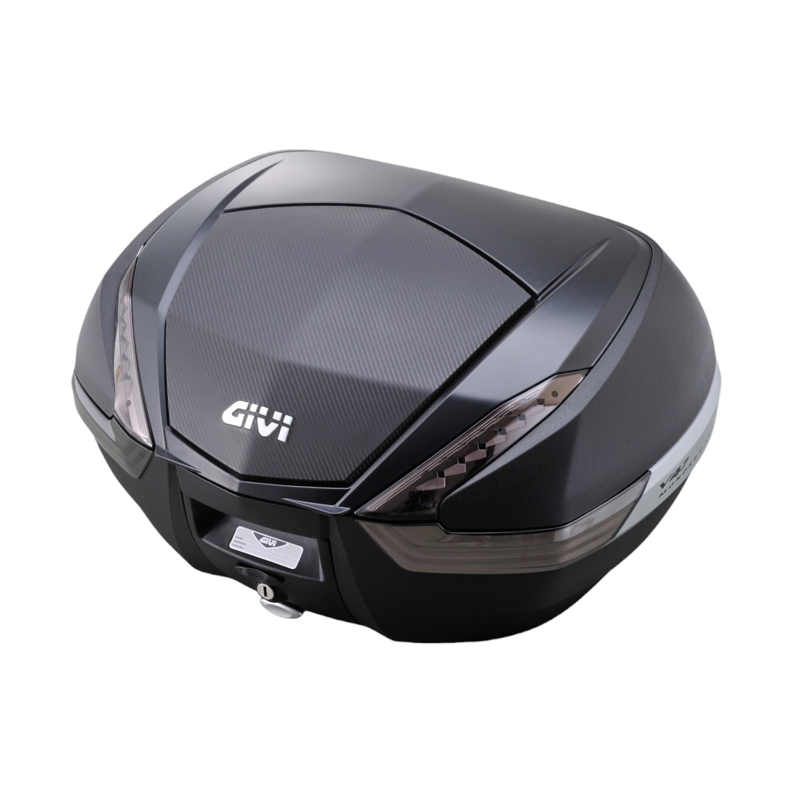 GIVI(ジビ) バイク トップケース リアボックス V47NNT モノキートップケース TECH無塗装ブラック カーボン調パネル 92472