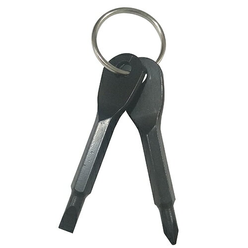 エナジープライス ドライバー型 キーチェーン ブラック バイク 車載工具