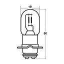 スタンレー(STANLEY) バイク ヘッドライト球 A3801V 12V35/30W μ球