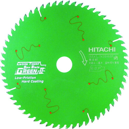 HiKOKI(旧日立工機) スーパーチップソー(集成材用)(グリーン2) 165mm×20 60枚刃 切断機用