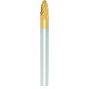 ナカニシ チタンコート超硬カッター トンガリ(オール超硬)刃径3mm 刃長6mm グラインダー用