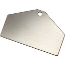 日本緑十字社 日用品 ステンレス製ベース札(無地札) シルバー ステンレス札-C 50×80×0.8mm 10枚組