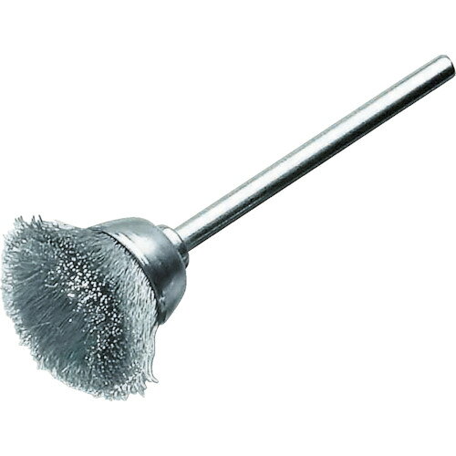 LESSMANN(レスマン) ミニチュア軸付カップ型ブラシ ステンレス線0.1 Φ18 グラインダー用