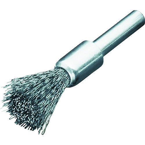 LESSMANN(レスマン) 軸付エンド型ブラシ ステンレス線0.3 Φ12 グラインダー用