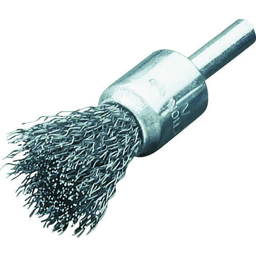 LESSMANN(レスマン) 軸付エンド型ブラシ ステンレス線0.3 Φ17 グラインダー用