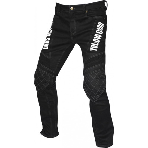 YeLLOWCORN(イエローコーン) YRP-001 ウォームライディングパンツ ブラック/アイボリー 36インチ バイク