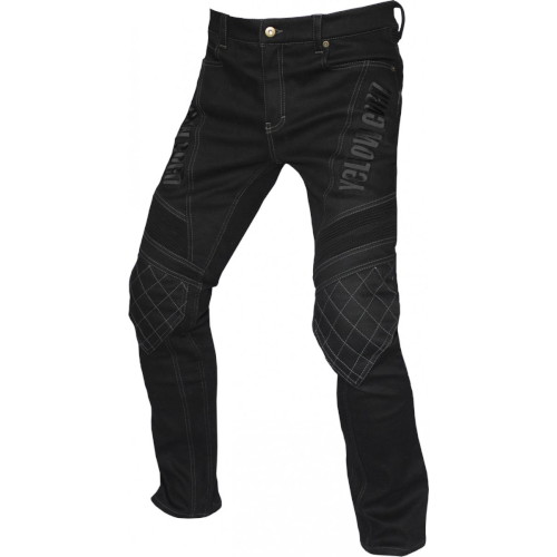 YeLLOWCORN(イエローコーン) YRP-001 ウォームライディングパンツ ブラック/ブラック 36インチ バイク