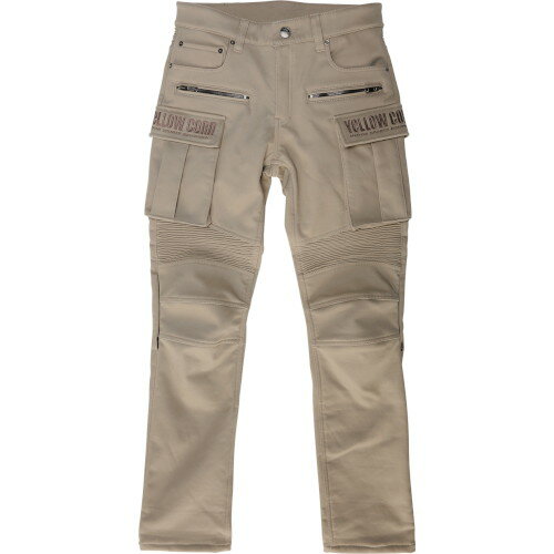 YeLLOWCORN YRP-002 ウォームライディングパンツ ベージュ 34インチ バイク