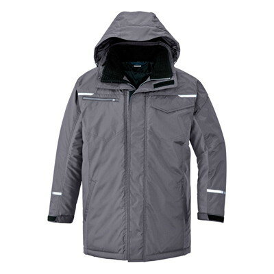 アイトス(AITOZ) TULTEX AZ-9365 制電防寒コート グレー 4L 作業 安全 保安 作業服