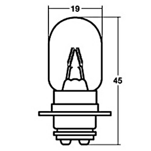 エナジープライス 6V25/25W バイク ヘッドライト球(2)